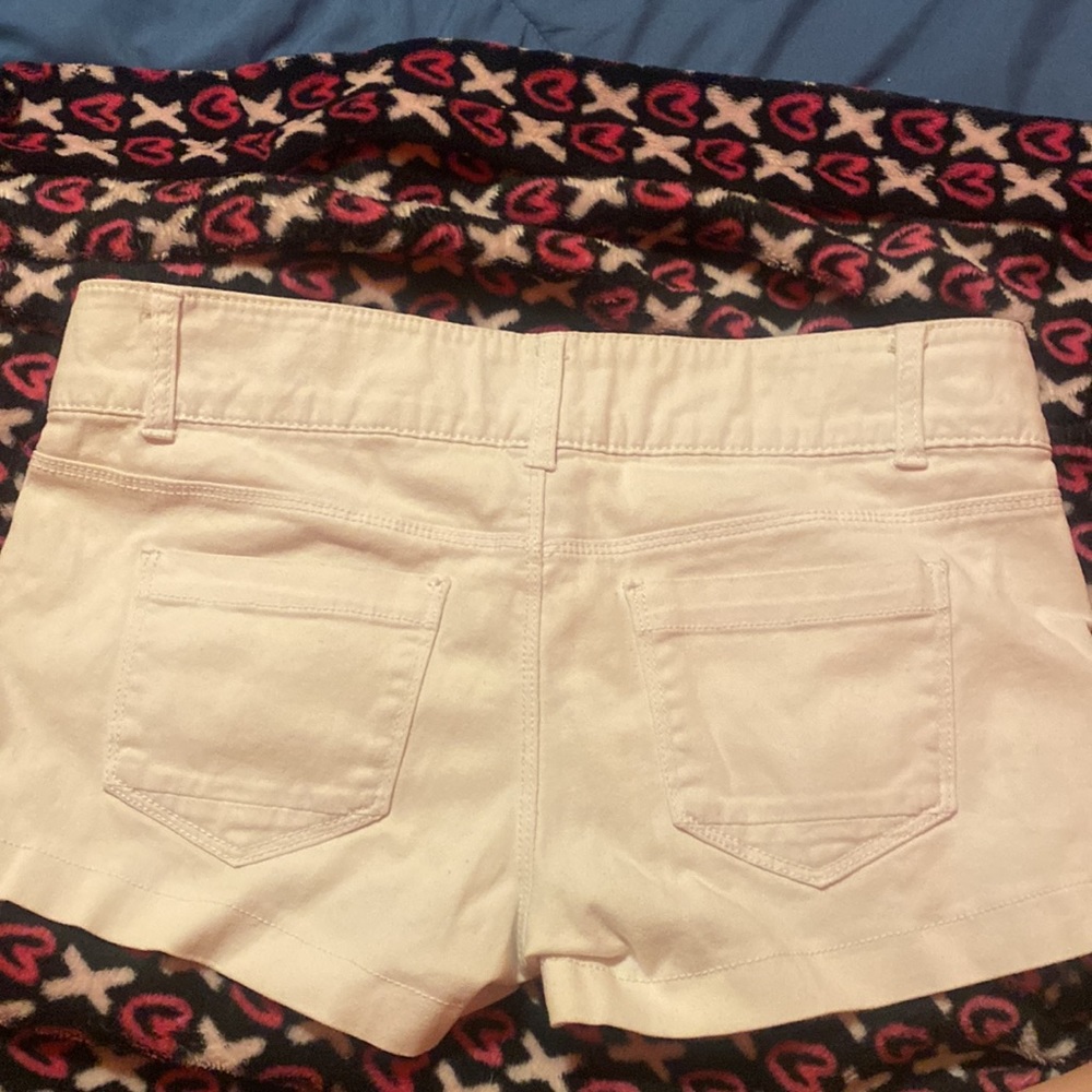 White Blue Spice Shorts